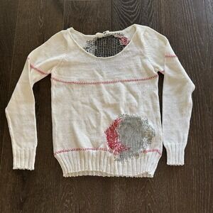 CREA CONCEPT Sweater Women's Size 38 Avant-garde Artsy Distressed Deconstructed